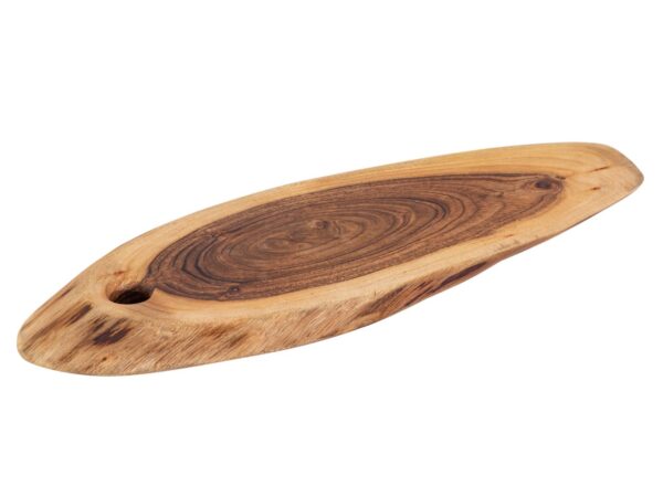 Planche de service tranche d'arbre 34x216cm ou 52x24cm planche à découper plateau de service en bois décoratif acacia massif – Image 3
