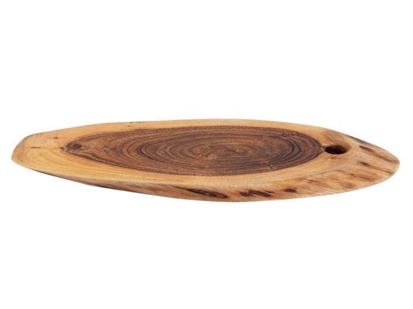 Planche de service tranche d'arbre 4 ou 8 pièces planche à découper plateau de service en bois décoratif acacia massif – Image 7