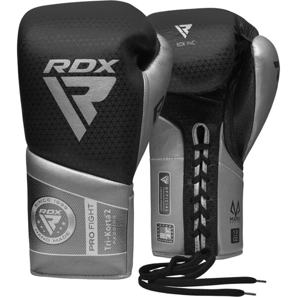 RDX K2 Mark Pro Gants de boxe Combat 8oz Argent Super skin – Image 2