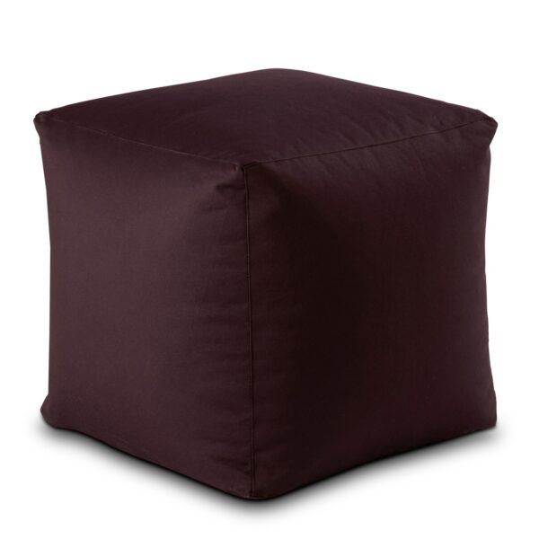 Tabouret d'extérieur Cube de siège 45x45x45cm, repose-pieds, coussin de sol, jardin, Patio, Bamba – Image 2