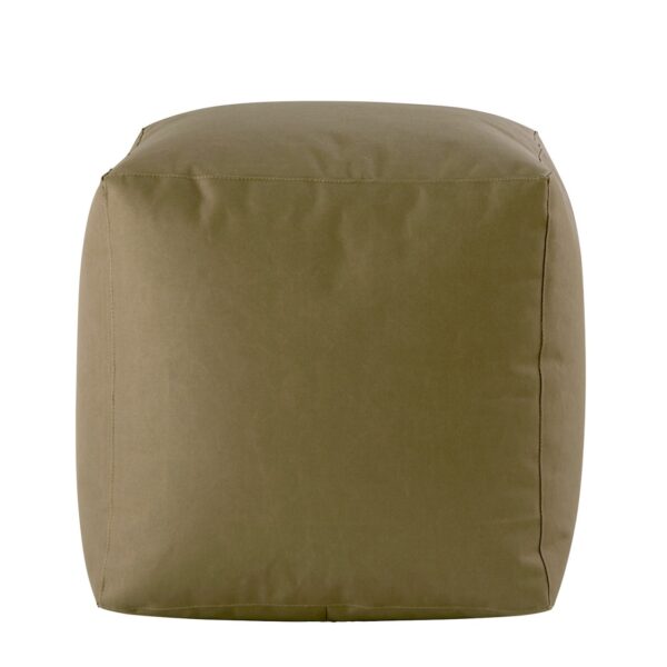 Tabouret d'extérieur Cube de siège 45x45x45cm, repose-pieds, coussin de sol, jardin, Patio, Bamba – Image 2