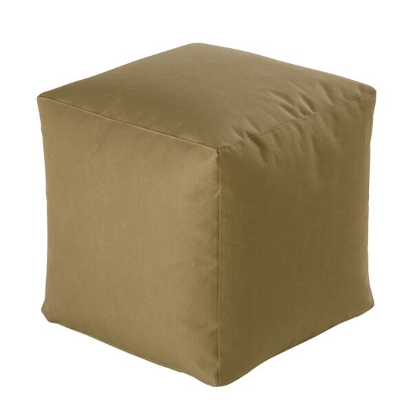 Tabouret d'extérieur Cube de siège 45x45x45cm, repose-pieds, coussin de sol, jardin, Patio, Bamba – Image 3