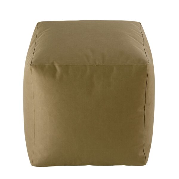 Tabouret d'extérieur Cube de siège 45x45x45cm, repose-pieds, coussin de sol, jardin, Patio, Bamba – Image 4