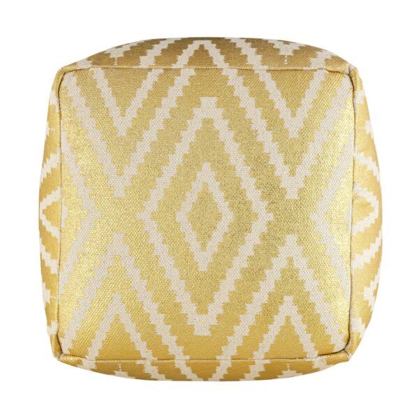 Repose-pieds siège cube 50x35x50cm pouf kilim coussin de sol Pérou noir taupe jaune turquoise – Image 8