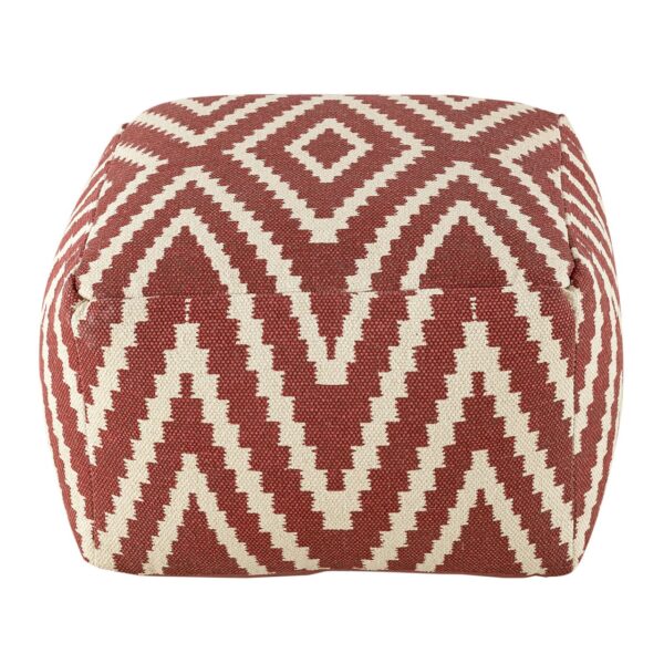 Repose-pieds siège cube 50x35x50cm pouf kilim coussin de sol Pérou noir taupe jaune turquoise – Image 8