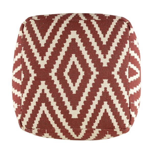 Repose-pieds siège cube 50x35x50cm pouf kilim coussin de sol Pérou noir taupe jaune turquoise – Image 7