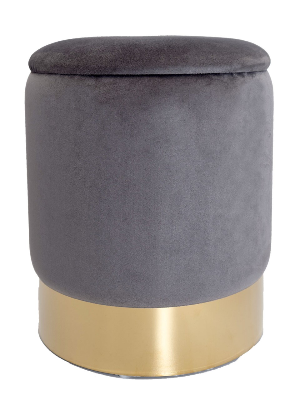 Tabouret en velours tabouret décoratif pouf en velours pouf décoratif tabouret en velours avec espace de rangement et couvercle Ø 31 H 38 cm