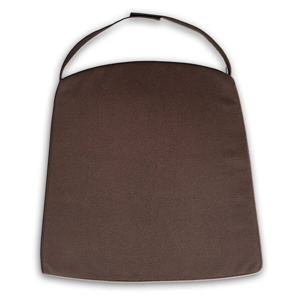 Chaise de salle à manger en rotin, chaise de jardin d'hiver en osier durable Cardine cabana marron – Image 6