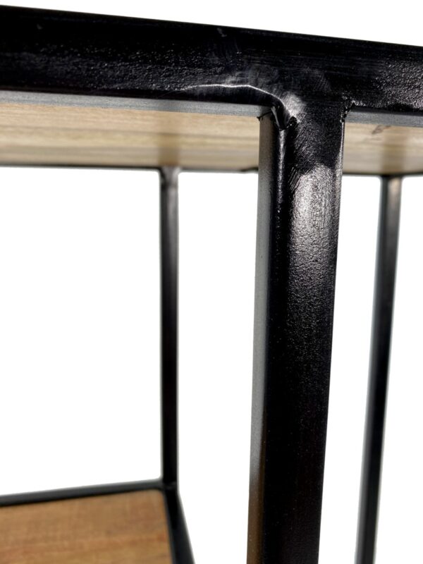 Étagère à livres étagère à livres séparateur de pièce étagère à livres 75 x 115 x 36 cm structure en métal Liverpool noir – Image 8