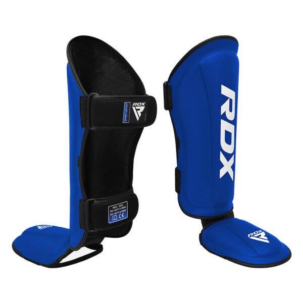 RDX T1 Protèges Tibias Pieds Petite Bleu Blanc S