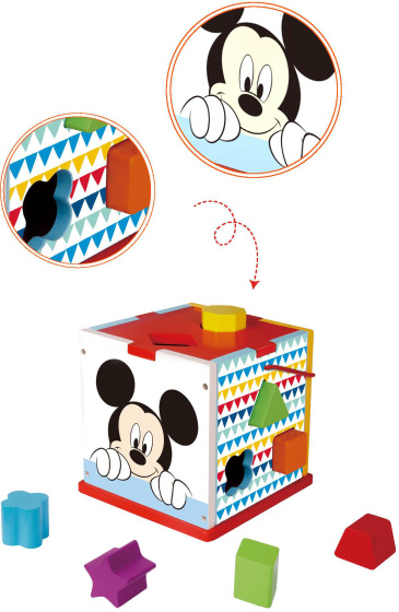 Educational toys Ensemble de formes en bois Mickey Mouse 12 mois 11 pièces - Tooky Toy – Image 8