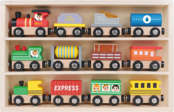 Toy vehicles Train en bois 13 pièces - Tooky Toy – Image 6