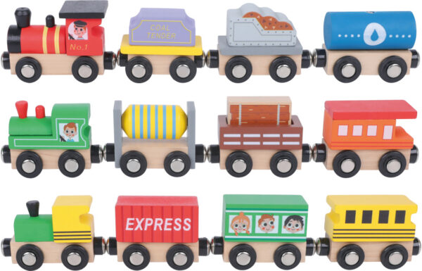 Toy vehicles Train en bois 13 pièces - Tooky Toy – Image 7