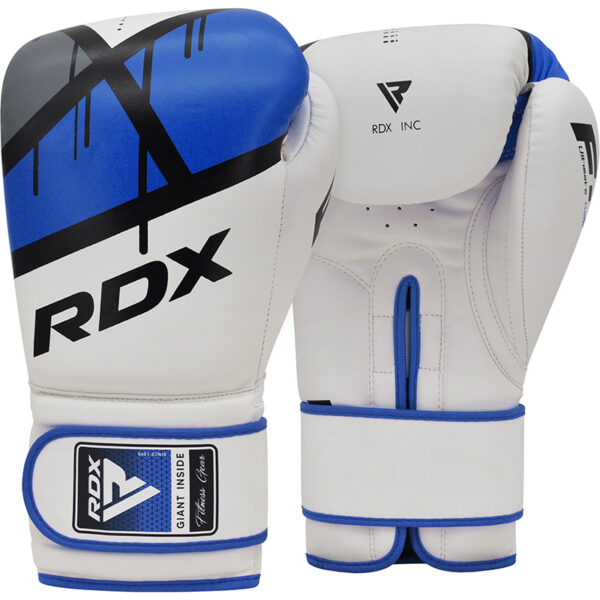 RDX F7 Ego Gants de Boxe 12oz Bleu Cuir PU – Image 2