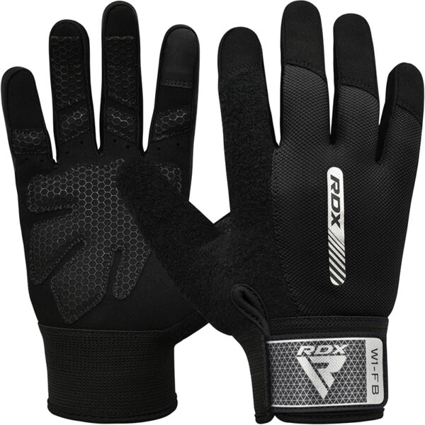 RDX W1 Full Finger Gants Gymnastique XL Noir Lycra – Image 2