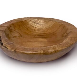 Bol en teck Ø 25 cm Produit naturel unique à base de bois de racine