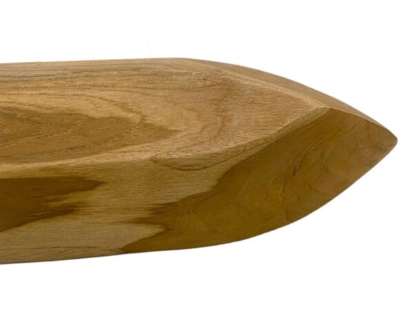 Bol en teck 45x13cm en forme de bateau Produit naturel unique en teck massif – Image 6