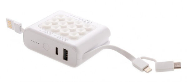 Powerbanks banque d'alimentation avec chargeur sans fil 7,2 cm ABS blanc - XD Collection – Image 10