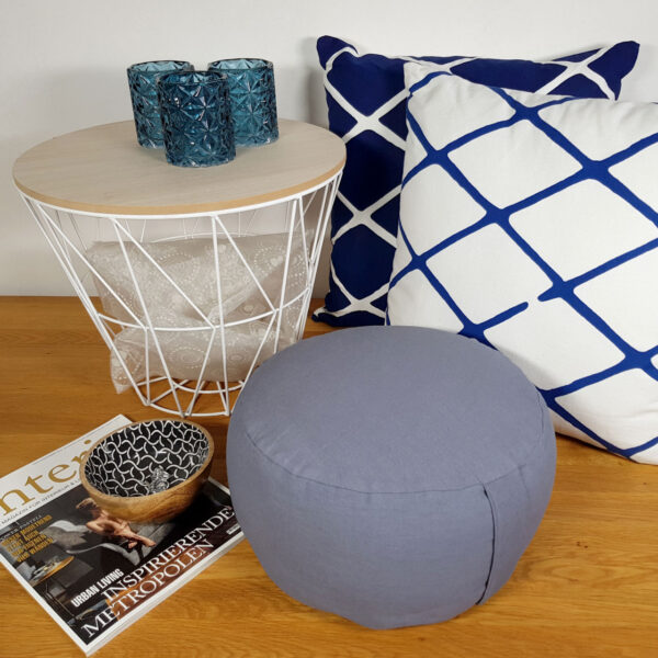 Coussin de yoga coussin de méditation coussin de siège coussin de sol lotus rond H 14 x ø 31 cm housse lavable – Image 6