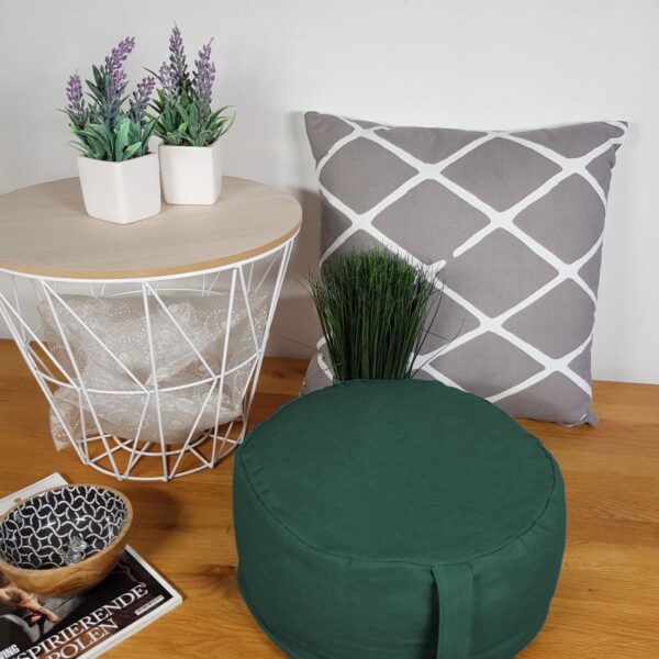 Coussin de yoga coussin de méditation coussin de siège coussin de sol lotus rond H 14 x ø 31 cm housse lavable – Image 5