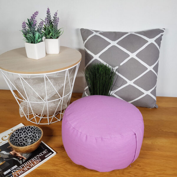 Coussin de yoga coussin de méditation coussin de siège coussin de sol lotus rond H 14 x ø 31 cm housse lavable – Image 4