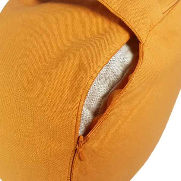 Coussin de yoga coussin de méditation coussin de siège coussin de sol lotus rond H 14 x ø 31 cm housse lavable – Image 5