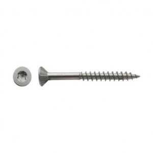 Vis pour panneaux agglomérés tête fraisée Torx® filetage partiel Inox A2 - 6 x 200 mm- Vendu par 50