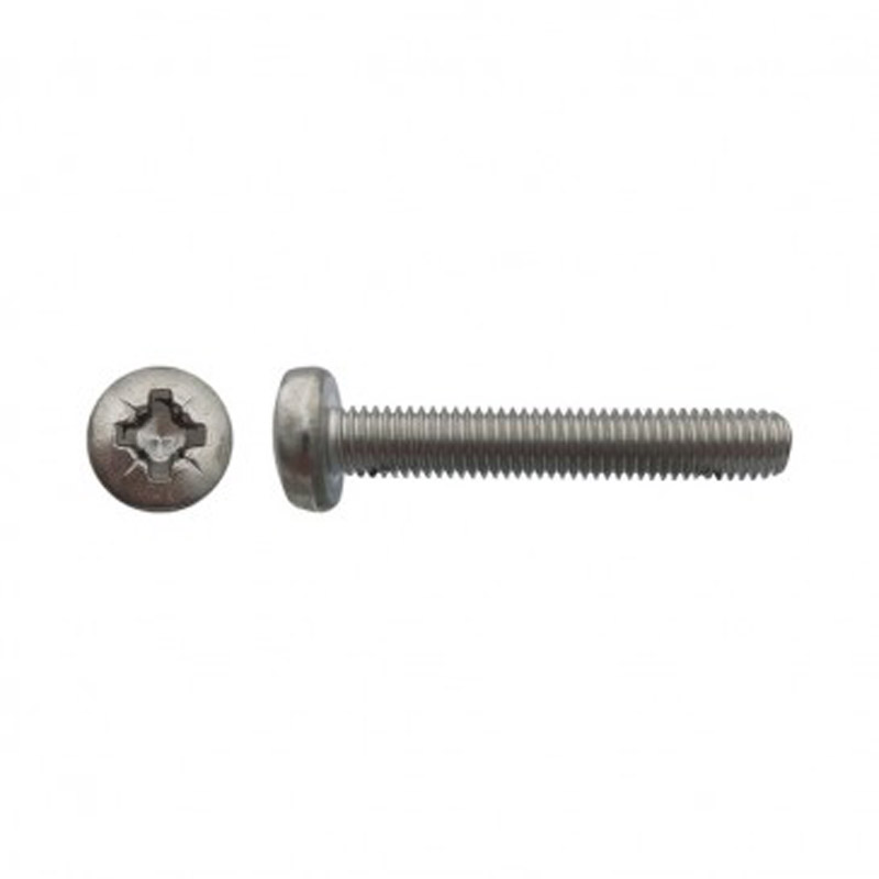 Vis à métaux tête cylindrique bombée large Pozidriv® Inox A2 - 8 x 30 mm- Vendu par 200
