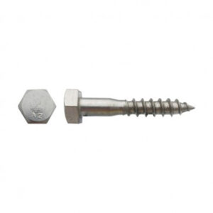 Vis à bois tête hexagonale (Tirefond) Inox A2 - 10 x 130 mm- Vendu par 50
