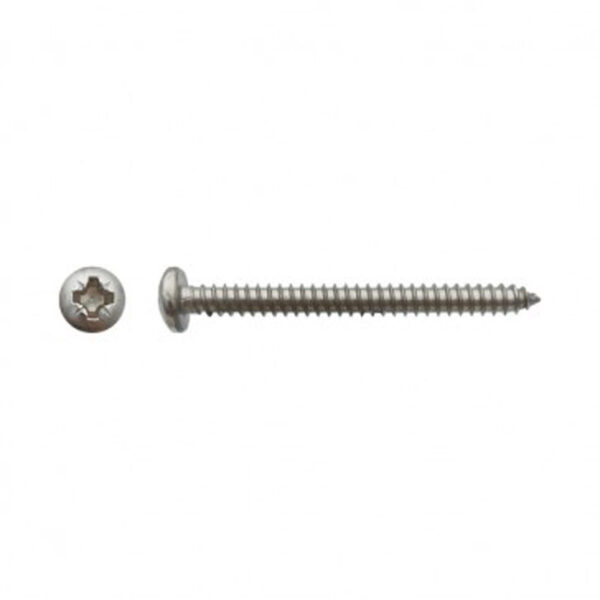 Vis à tôle tête cylindrique bombée large Pozidriv® Inox A2 - 6,3 x 31,7 mm- Vendu par 200