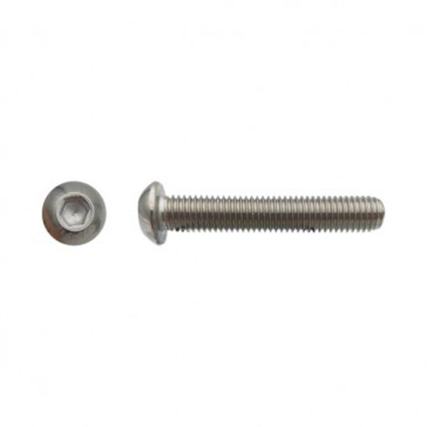 Vis tête bombée six pans creux (BHC) Inox A2 - 8 x 30 mm- Vendu par 100