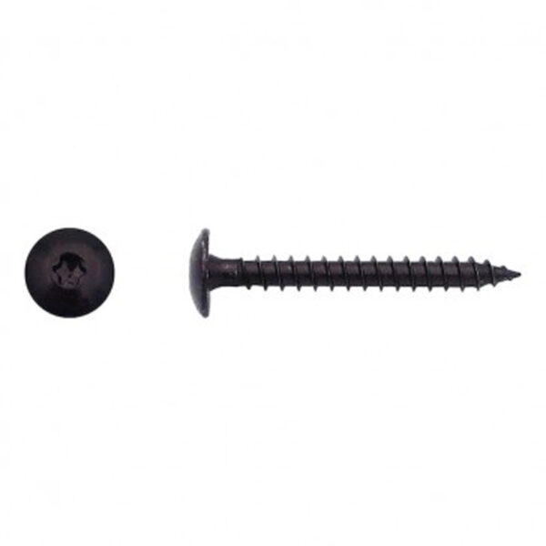 Vis pour penture Torx® Zingué noir - 6 x 45 mm- Vendu par 200