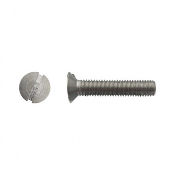 Vis à métaux tête fraisée fendue Inox A4 - 6 x 40 mm- Vendu par 200