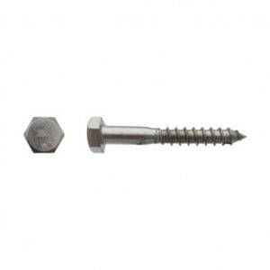 Vis à bois tête hexagonale (Tirefond) Inox A4 - 10 x 50 mm- Vendu par 50