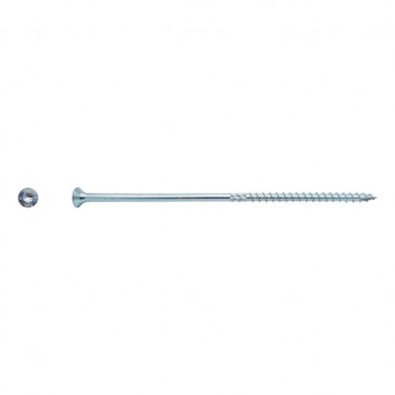 Vis pour construction bois tête fraisante Torx® Zingué - 6 x 200 mm- Vendu par 100