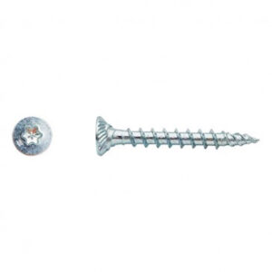 Vis bois TK3 tête fraisée Torx® filetage total Zingué - 3,5 x 50 mm- Vendu par 500