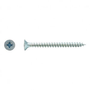 Vis pour panneaux agglomérés tête fraisée Pozidriv® Zingué - 4 x 45 mm- Vendu par 500