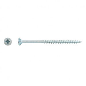 Vis pour panneaux agglomérés tête fraisée Pozidriv® filetage partiel Zingué - 5 x 40 mm- Vendu par 500