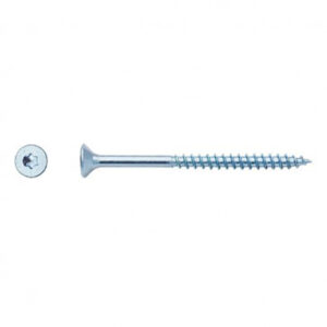Vis pour panneaux agglomérés tête fraisée Filetage Partiel Torx® Zingué - 5 x 40 mm- Vendu par 500