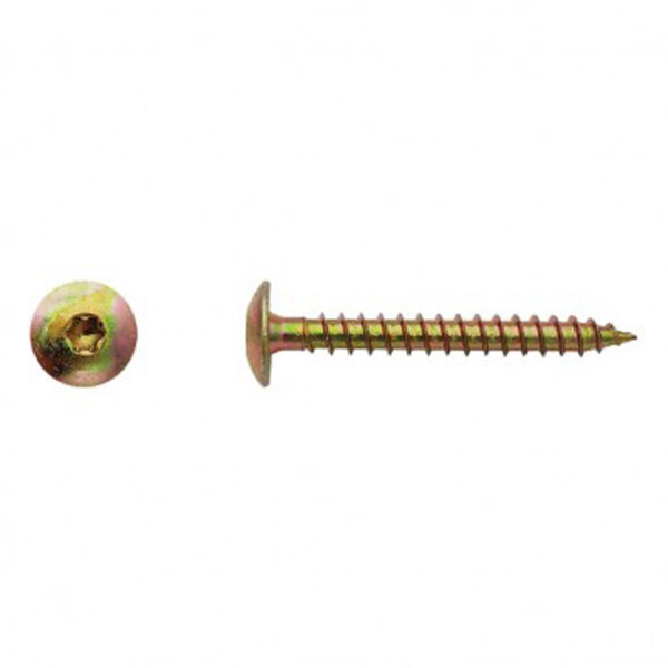Vis pour penture Torx® Zingué bichromaté - 6 x 30 mm- Vendu par 200