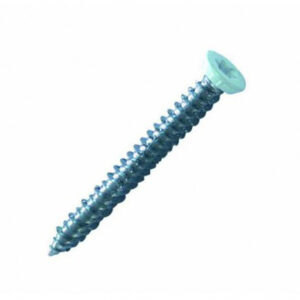 Vis béton pour fixation de châssis tête fraisée empreinte Torx® T30 Zingué laqué blanc - 7,5 x 72 mm- Vendu par 200