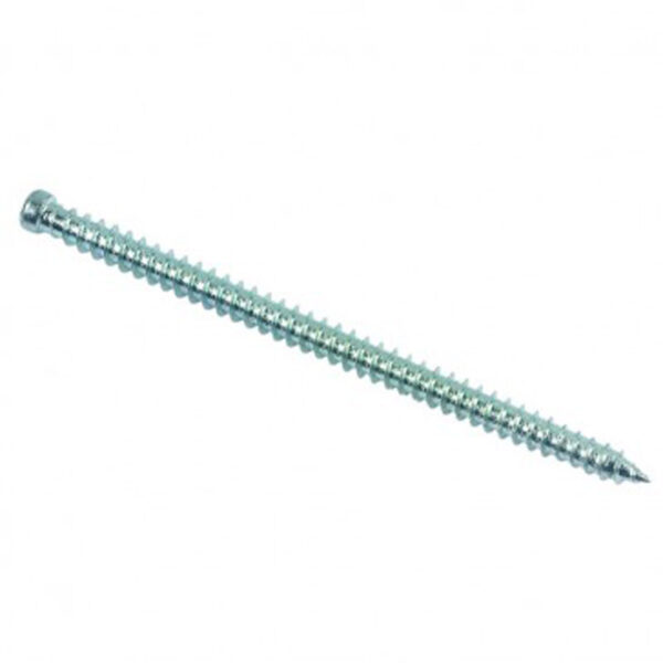 Vis béton pour fixation de châssis tête cylindrique réduite Torx® T30 Zingué - 7,5 x 202 mm- Vendu par 100