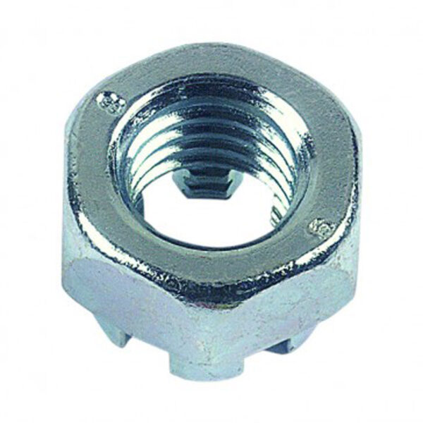 Écrou à créneau HK classe 8 DIN 935 Zingué - 20 mm
