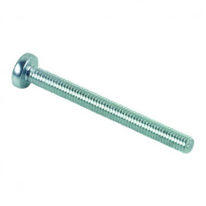Vis à métaux tête cylindrique bombée large Pozidriv® Zingué - 5 x 80 mm- Vendu par 200