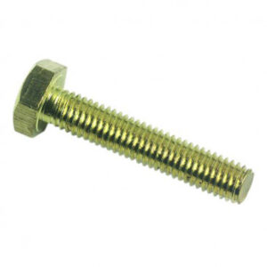Vis tête hexagonale totalement filetée Laiton - 8 x 50 mm- Vendu par 100