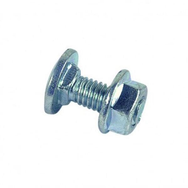 Boulon de cornière tête ronde collet carré réduit Zingué - 6 x 12 mm- Vendu par 200