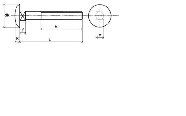 VIS TRCC DIN 603 12X100 INOXA2 - Vendu par 25 – Image 2