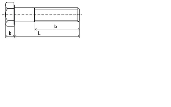VIS TETE HEXAGONALE FIL.PART 6 X 80 INOX A4 - Vendu par 100 – Image 2