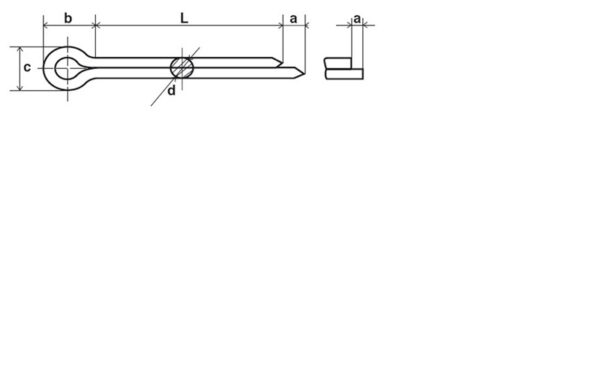 Goupille fendue Inox A4 - 6,3 x 63 mm- Vendu par 100 – Image 2