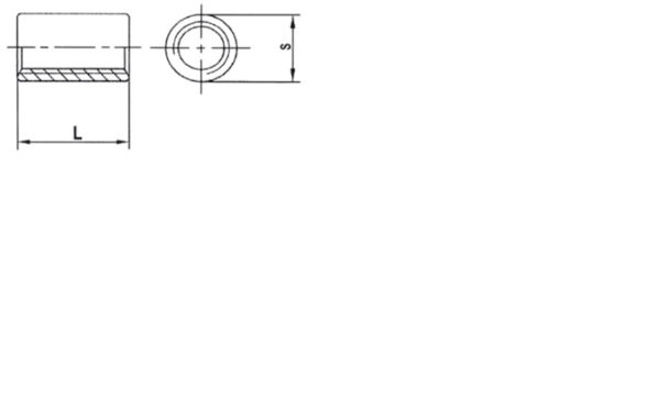 Manchon cylindrique DIN 6334 Zingué 8 x 30 mm- Vendu par 250 – Image 2